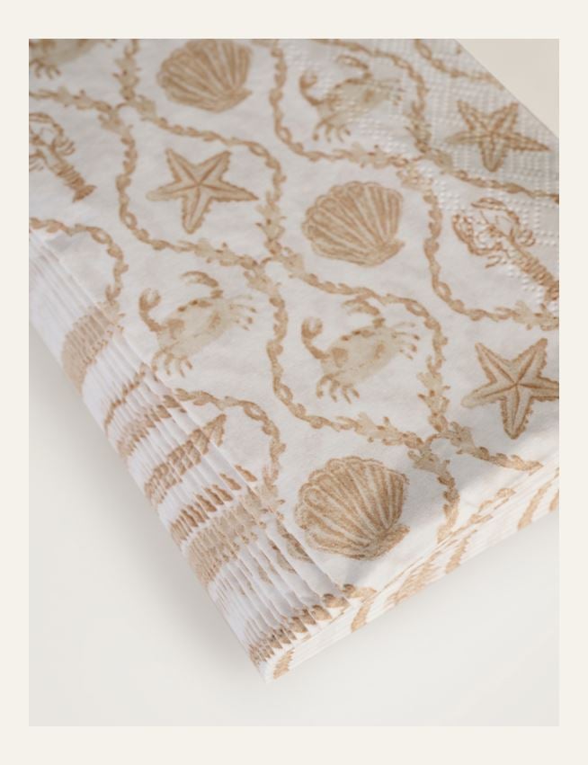 Pappersservetter beige - 2