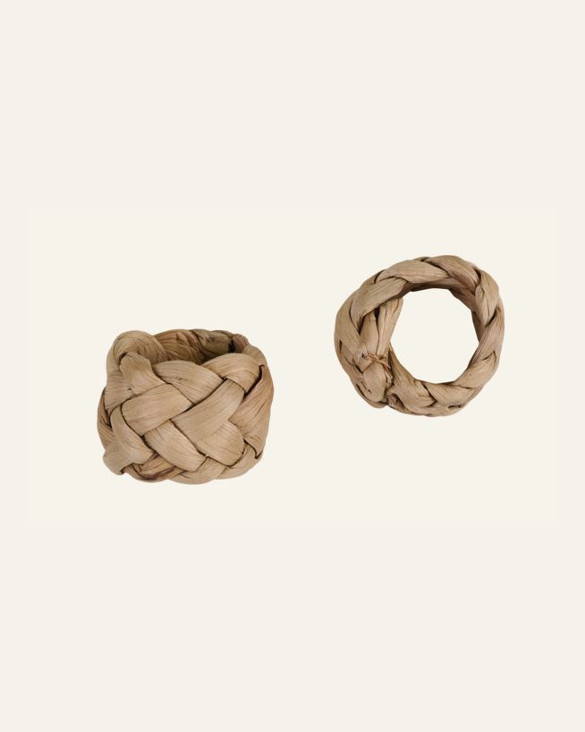 2-pack servettringar natur - ø5cm h3cm natur - 1