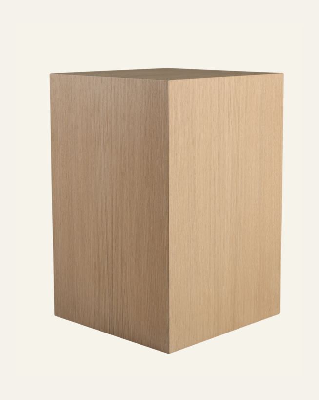 Sidobord natur - 45x45x45 cm natur - 1