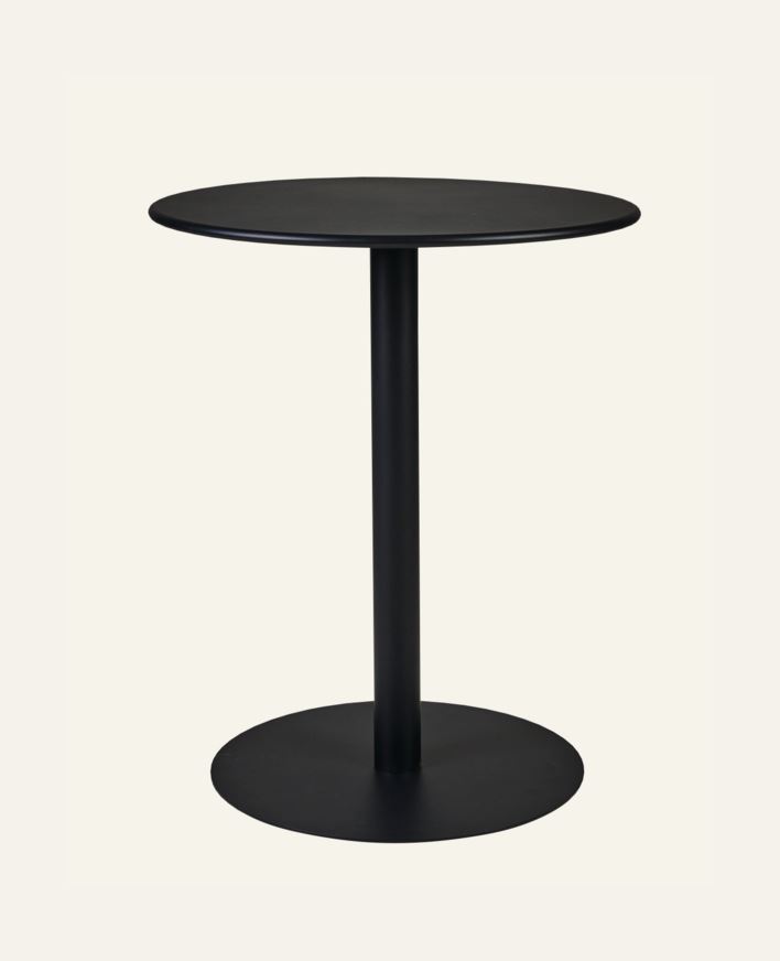 Trädgårdsbord svart - 73 cm ø60 svart - 1