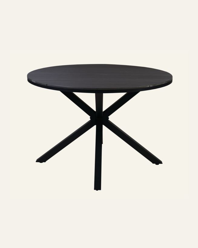 Trädgårdsbord svart - 73 cm ø110 svart - 1