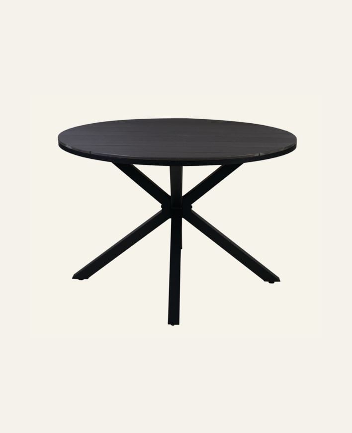Trädgårdsbord svart - 73 cm ø110 svart - 1