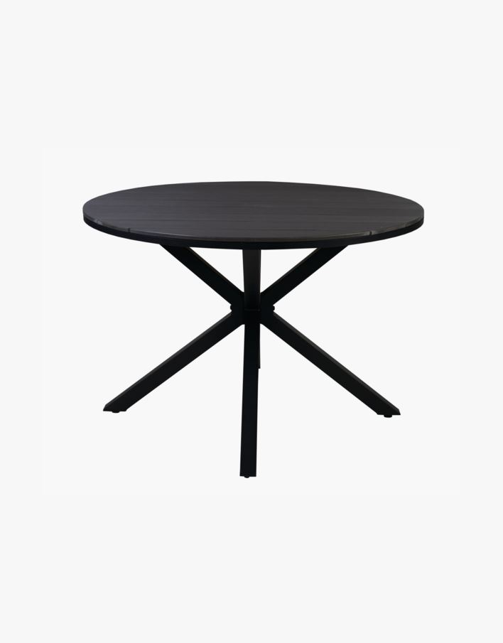 Trädgårdsbord svart - 73 cm ø110 svart - 1