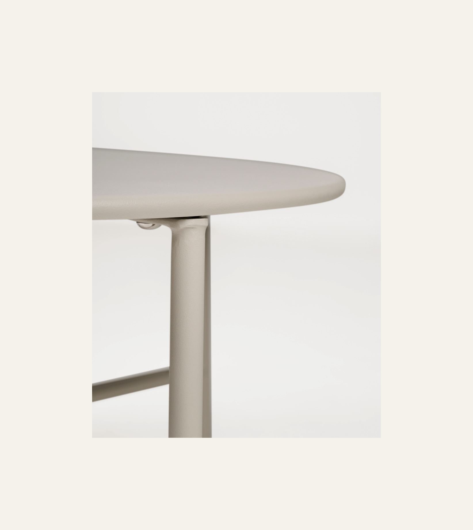 Trädgårdsbord beige - 6