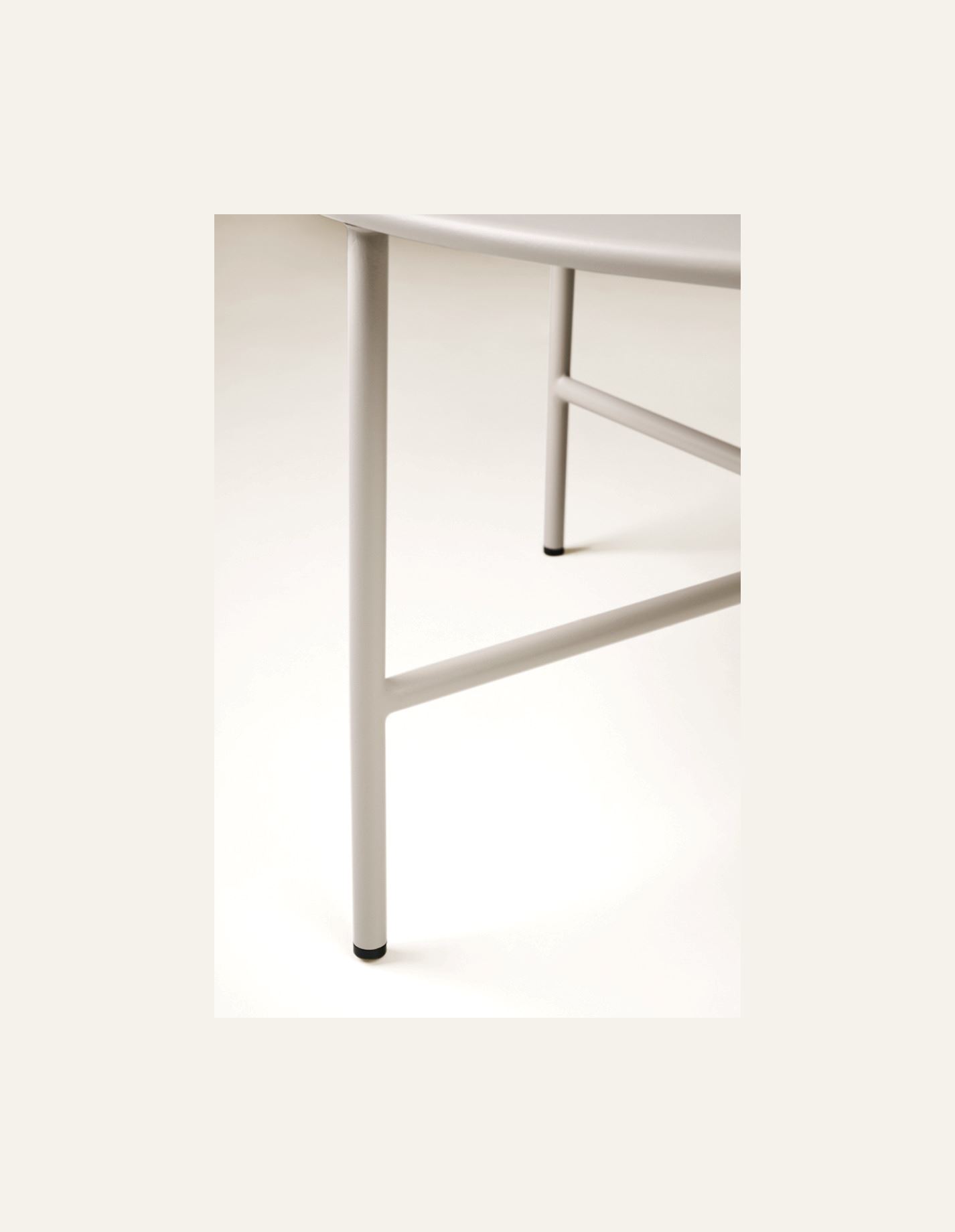 Trädgårdsbord beige - 4