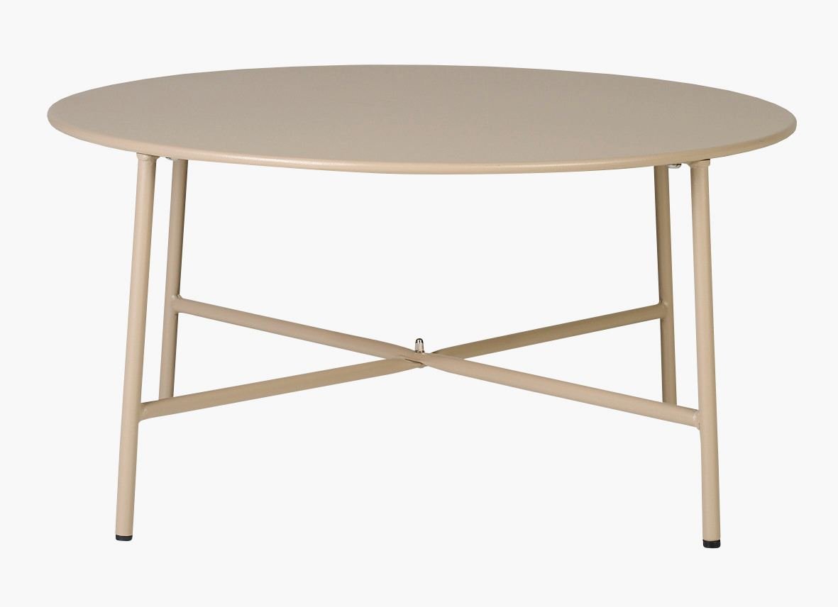 Trädgårdsbord mörk beige - 35 cm ø70 Mörk beige - 1