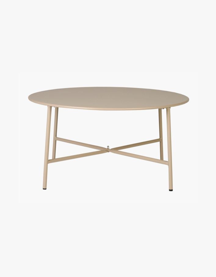 Trädgårdsbord mörk beige - 35 cm ø70 Mörk beige - 1