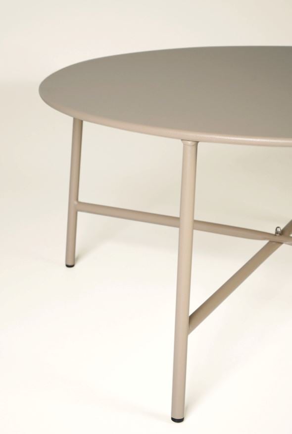 Trädgårdsbord mörk beige - 3