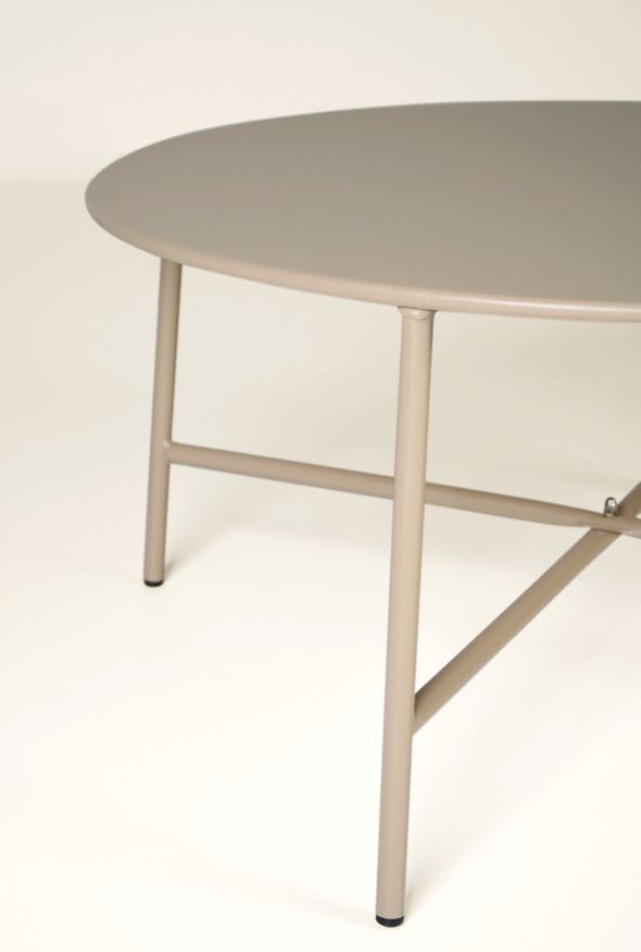 Trädgårdsbord mörk beige - 3