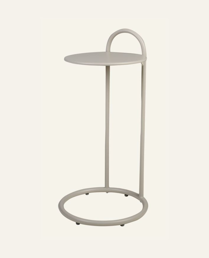 Sidobord beige - 72,5 cm ø35,8 beige - 1