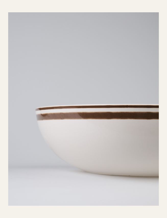 Stor skål brun - 3
