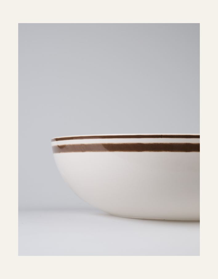 Stor skål brun - 3