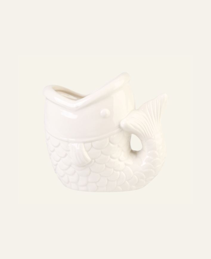Vas vit - 16,2x10,8x15,3 cm vit - 1