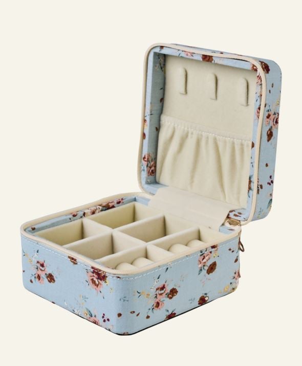 Smyckeskrin med dragkedja himmelsblå - 3