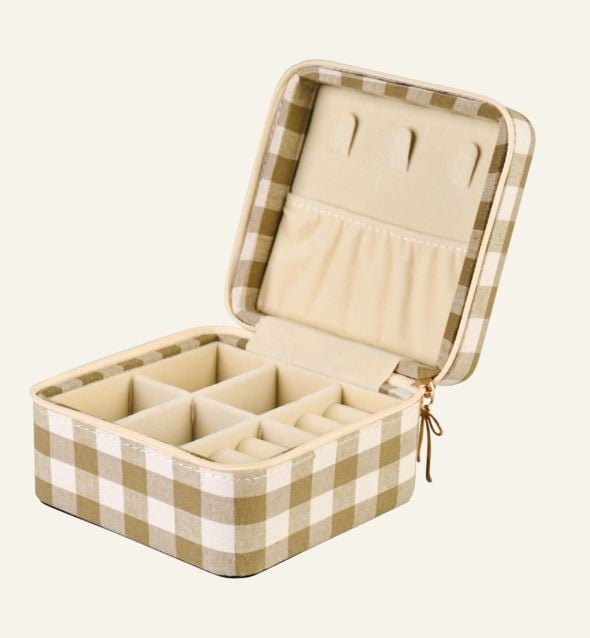 Smyckeskrin med dragkedja olivgrön - 3