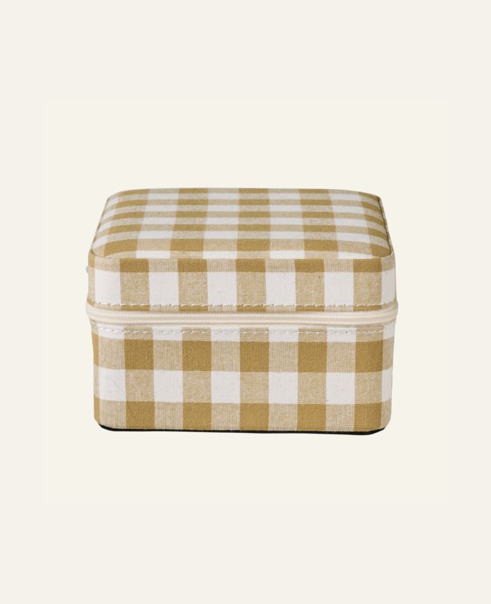 Smyckeskrin med dragkedja curry - 11x11 cm curry - 1