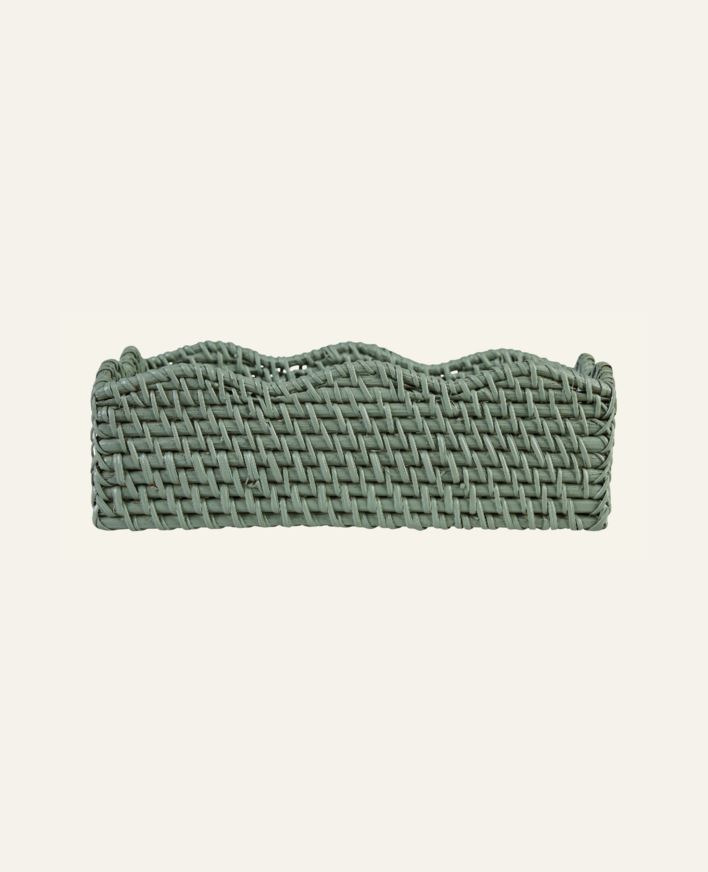 Servettkorg grön - 24,5x15x7,5 cm grön - 1