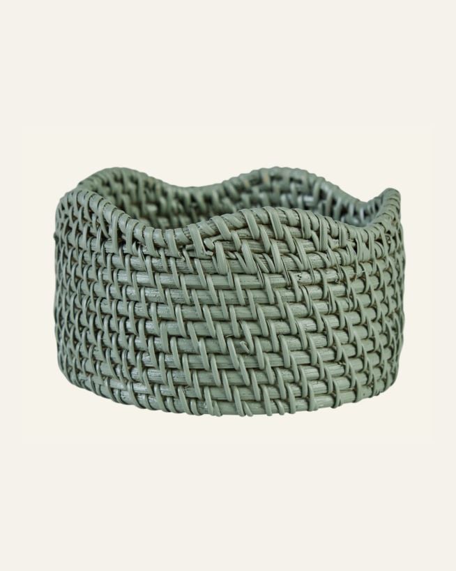 Flaskkorg grön - ø12 h7 cm grön - 1