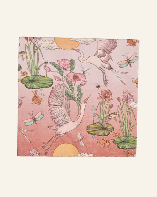 Middagsservetter multi/rosa - 40x40 cm multi/rosa - 1