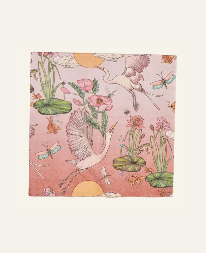 Middagsservetter multi/rosa - 40x40 cm multi/rosa - 1