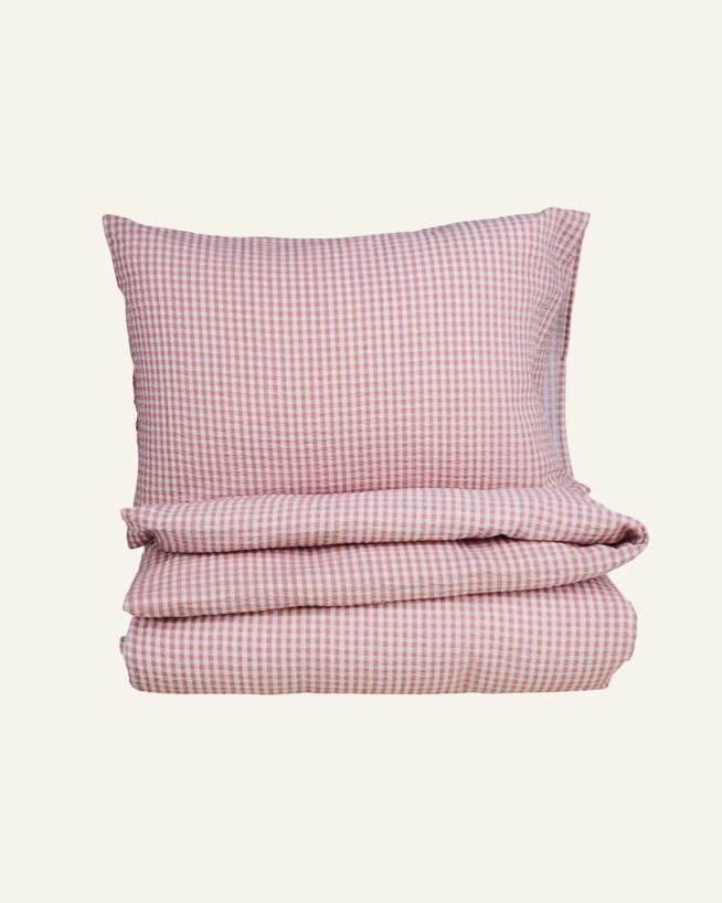Påslakanset i bäckebölja rosa - 230x220 cm rosa - 1