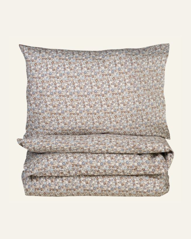 Påslakanset i bomull multi/blå - 150x210 cm/50x60 cm multi/blå - 1