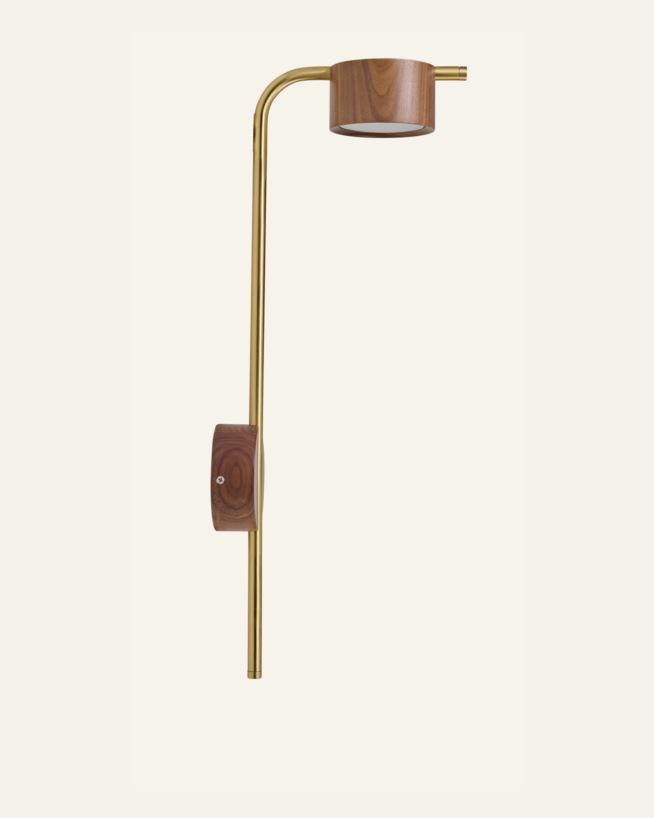 Vägglampa brun - 20x55 cm brun - 1