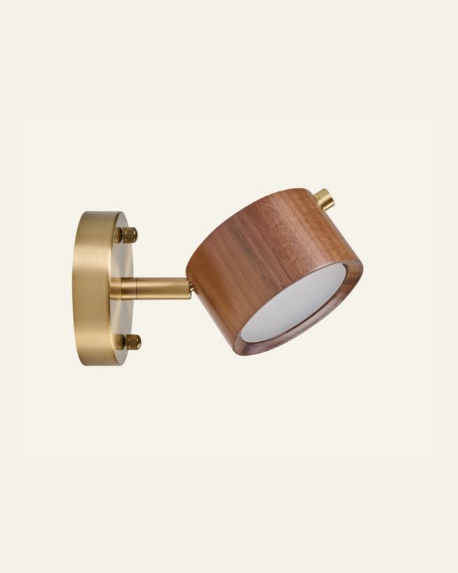 Vägglampa brun - 20x15 cm brun - 1