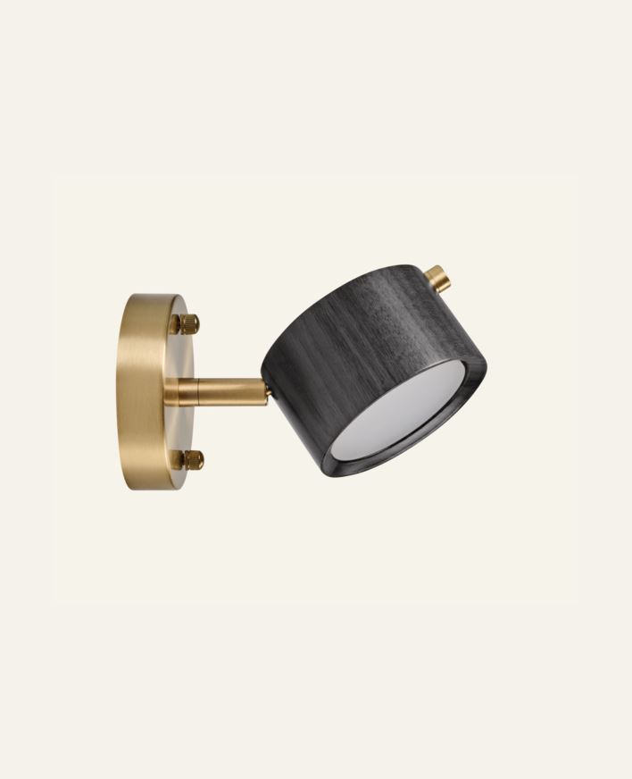 Vägglampa svart - 20x15 cm svart - 1