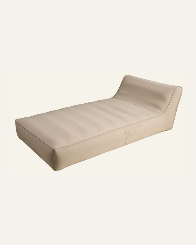 Fåtölj beige - 82x160x50 cm beige - 1