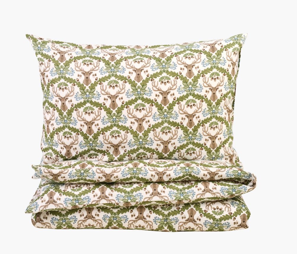 Påslakanset i flanell multi/blå - 150x210 cm multi/blå - 1