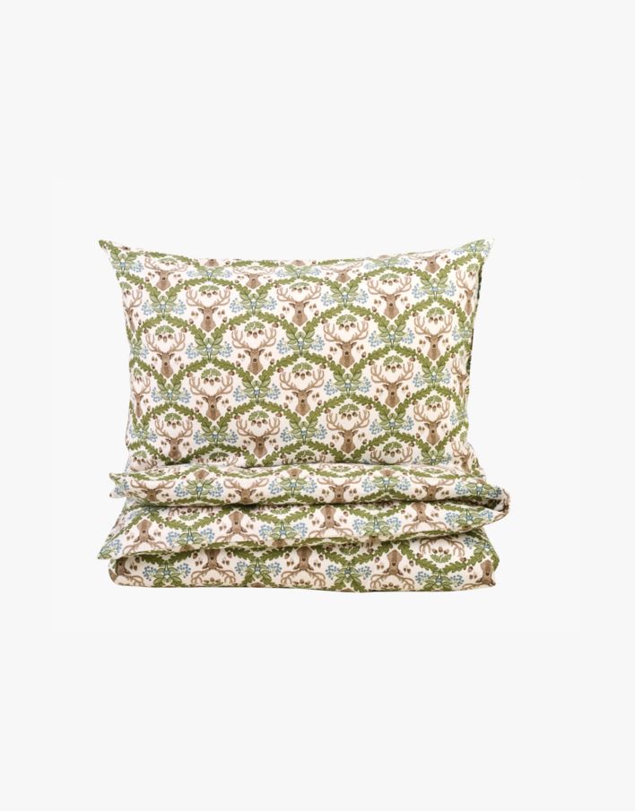 Påslakanset i flanell multi/blå - 230x220 cm multi/blå - 1