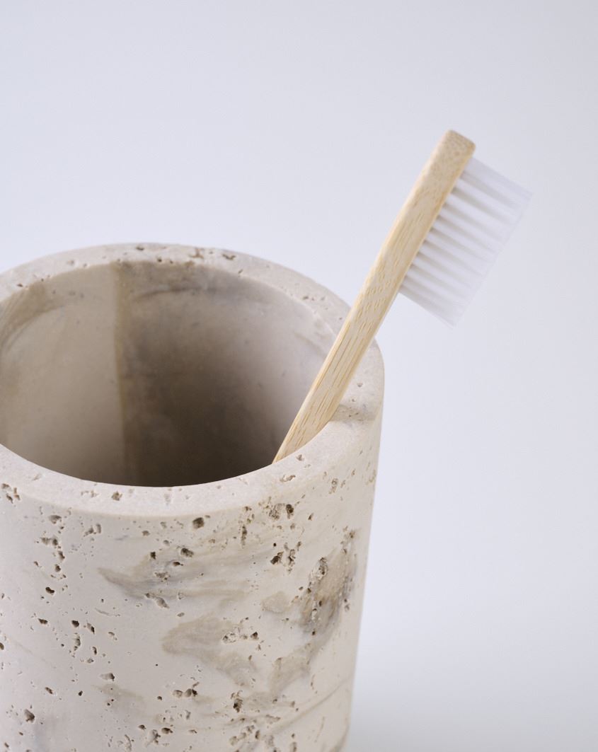 Tandborsthållare beige - 2