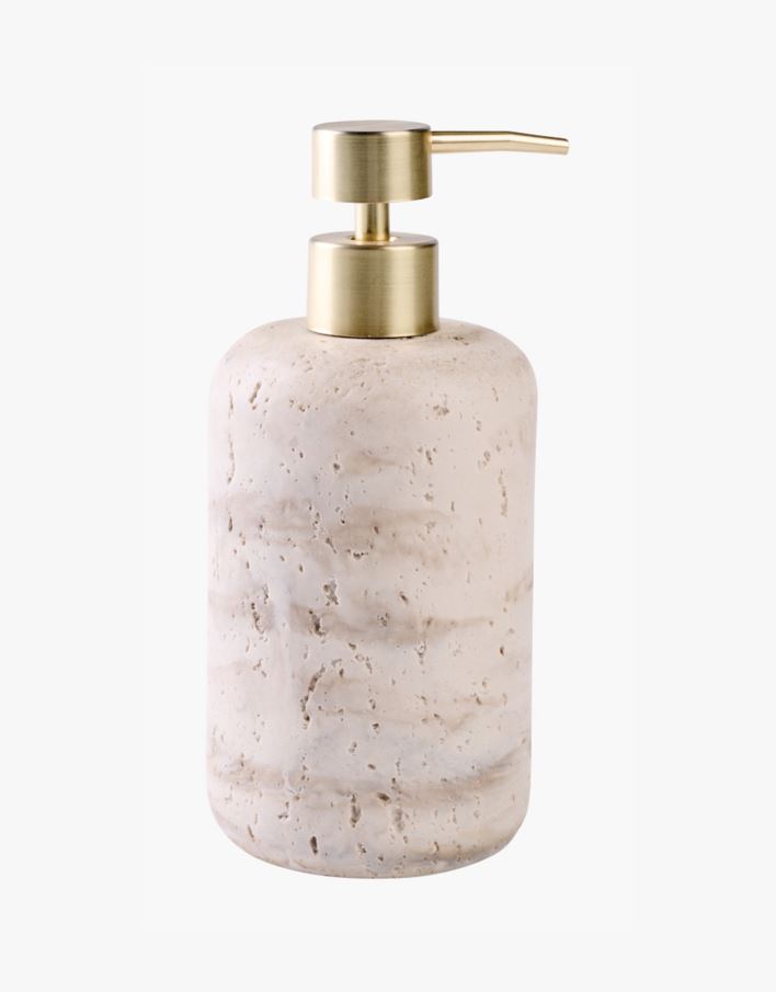 Tvålpump beige - 8,3x8,3x19,3 cm beige - 1