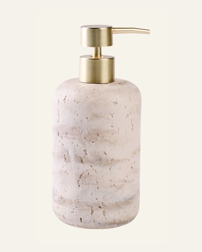 Tvålpump beige - 8,3x8,3x19,3 cm beige - 1