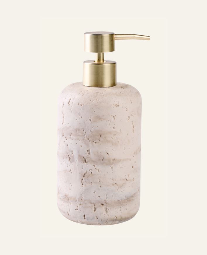 Tvålpump beige - 8,3x8,3x19,3 cm beige - 1