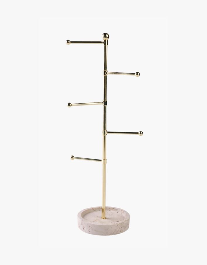 Smyckeshängare guld - 11,5x11,5x40 cm guld - 1