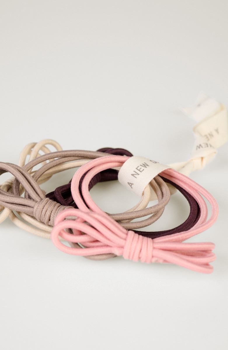 4 st. scrunchies multi/rosa - 2