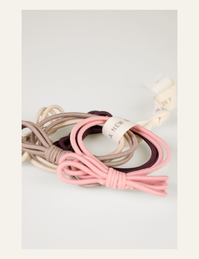 4 st. scrunchies multi/rosa - 2