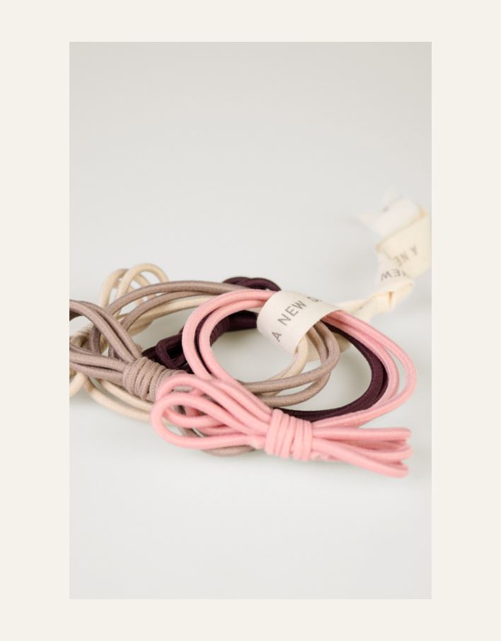 4 st. scrunchies multi/rosa - 2