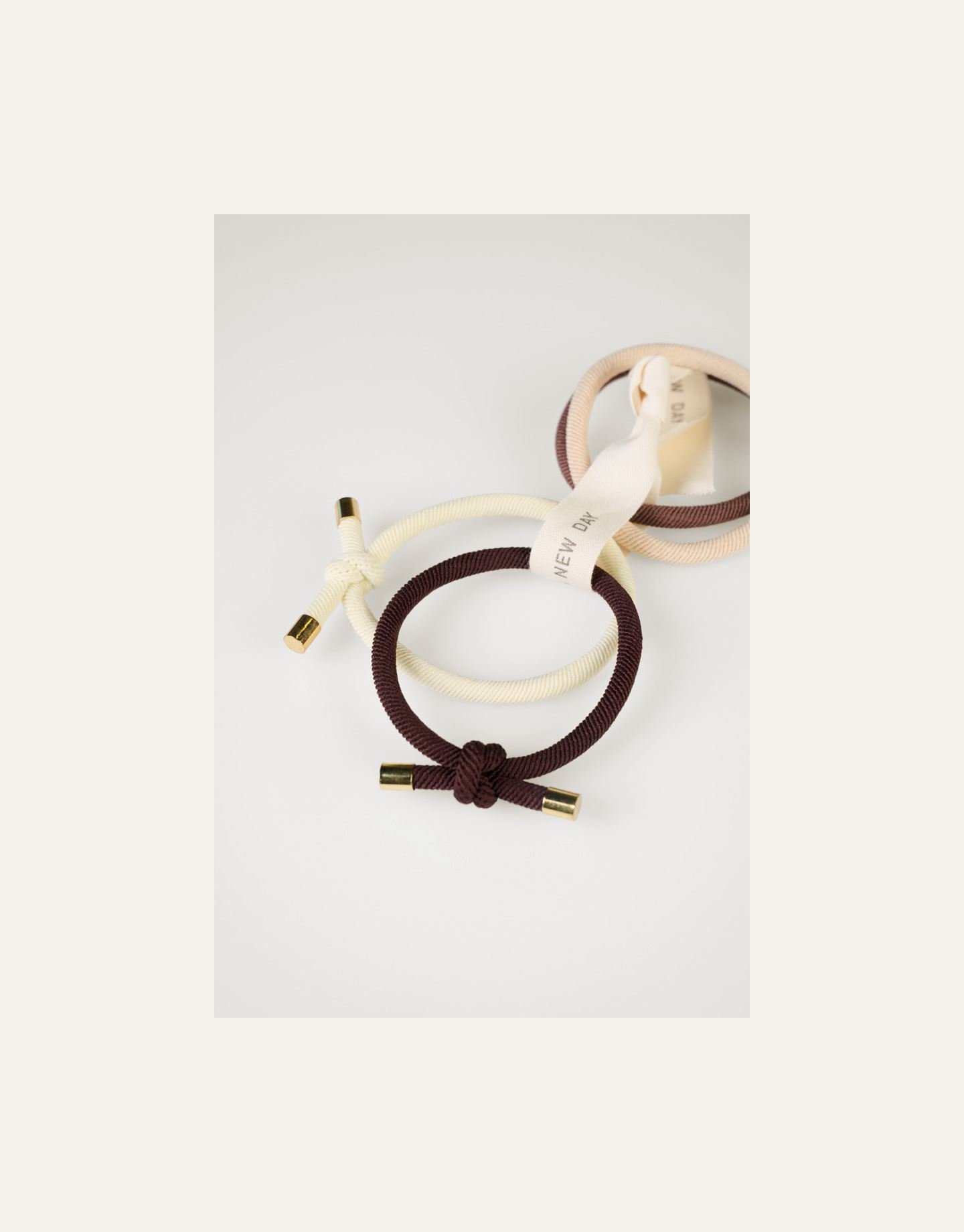 4 st. scrunchies multi/beige - 2