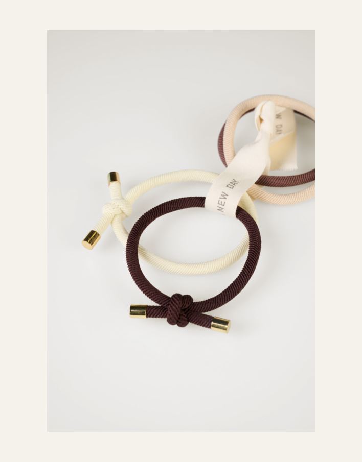 4 st. scrunchies multi/beige - 2