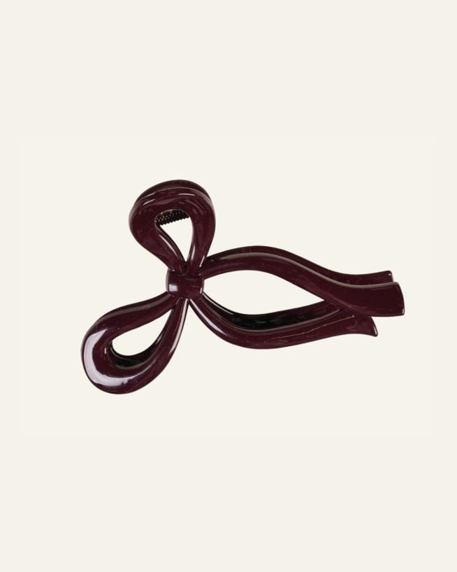 Hårklämma burgundy - 11x7x3,5 cm burgundy - 1