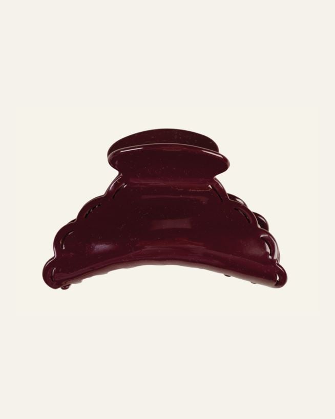Hårklämma burgundy - 11x5x5,5 cm burgundy - 1