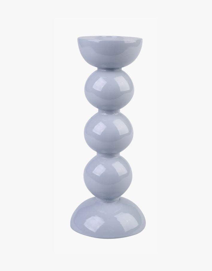 Ljusstake dimblå - 8x8x20 cm dimblå - 1