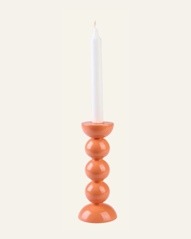 Ljusstake orange - 8x8x20 cm orange - 1