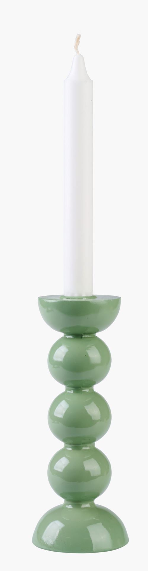 Ljusstake grön - 8x8x20 cm grön - 1