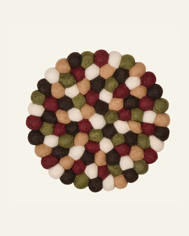 Grytunderlägg burgundy - ø22 cm burgundy - 1