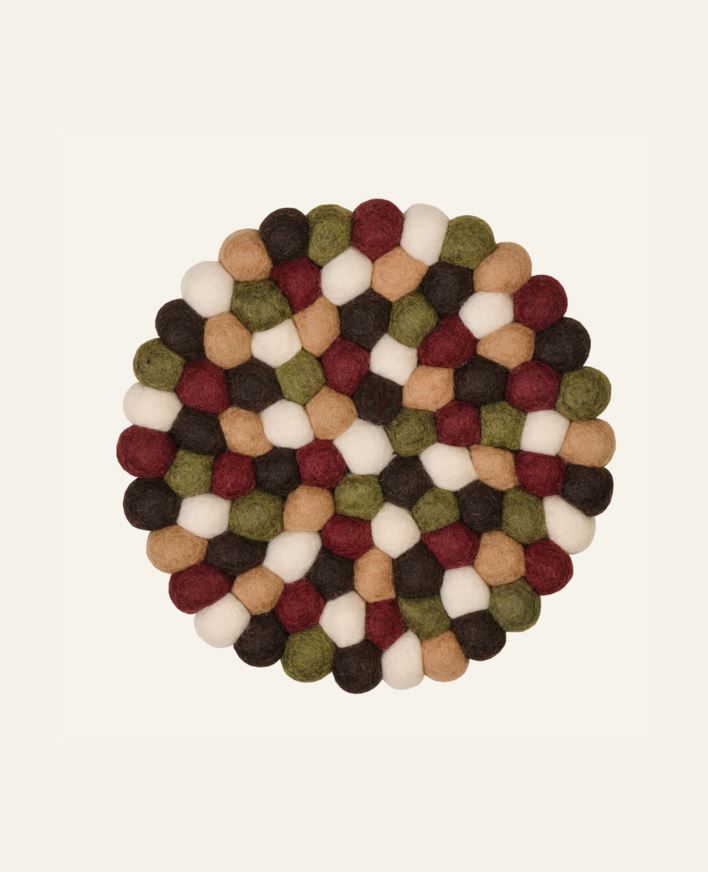 Grytunderlägg burgundy - ø22 cm burgundy - 1