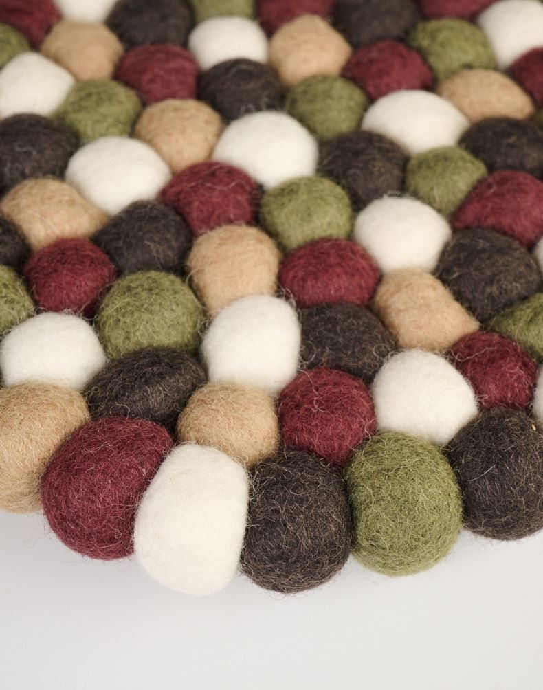 Grytunderlägg burgundy - 2